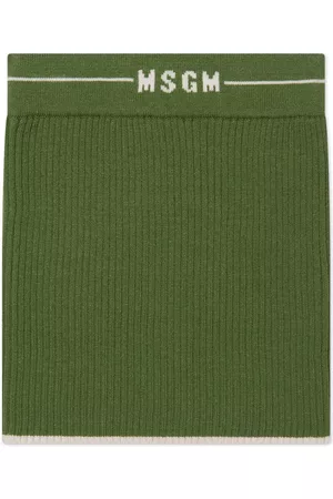 Msgm Meisjes Rokken - Ribbed-knit skirt