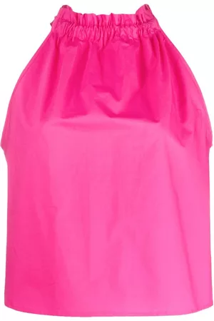 Pinko Dames Haltertops - Halterneck cotton top