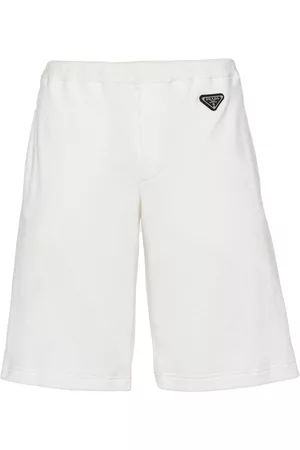 Prada Heren Bermuda's - Triangle-logo bermuda shorts