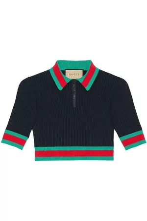 Gucci Dames Gebreide Tops - Ribbed-knit cropped top