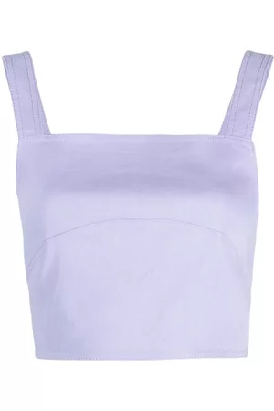 Pinko Dames Crop Top - Square-neck crop top