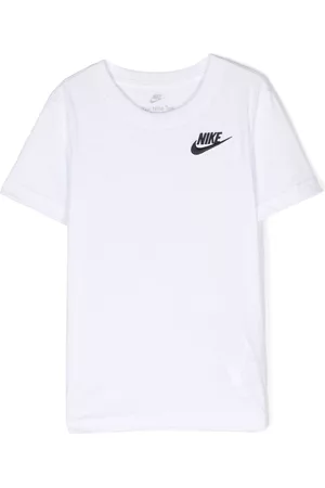 Nike Jongens T-shirts - Logo-embroidery crew-neck T-shirt