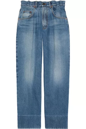 Gucci Dames Bootcut - Wide-leg elasticated-waistband jeans