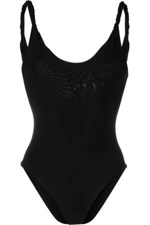 Totême Dames Badpakken - Twist-strap scoop neck swimsuit