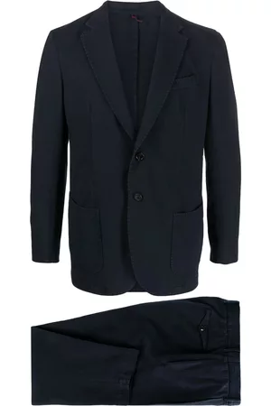 DELL'OGLIO Heren Pakken - Single-breasted cotton-linen suit