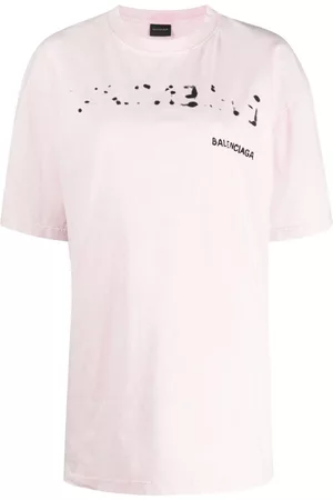 Balenciaga Dames Oversized Overhemden - Oversized logo-print T-shirt
