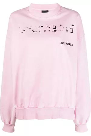 Balenciaga Dames Geprinte Overhemden - Logo-print sweatshirt