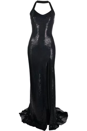 Atu Body Couture Dames Feestjurken - Sequinned halterneck gown