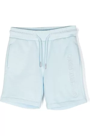 Calvin Klein Jongens Shorts - Logo-embroidered drawstring track shorts