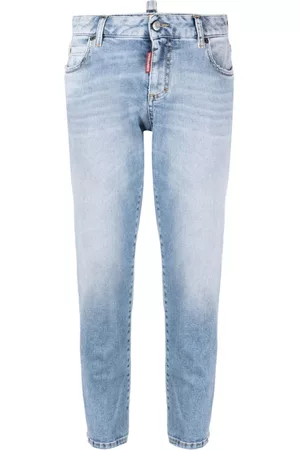 Dsquared2 Dames Mid Waisted Jeans - Mid-rise cropped jeans