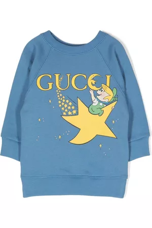 Gucci Sweaters - Logo-print cotton sweatshirt