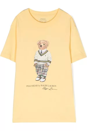 Ralph Lauren Jongens Poloshirts - Polo Bear-motif cotton T-shirt