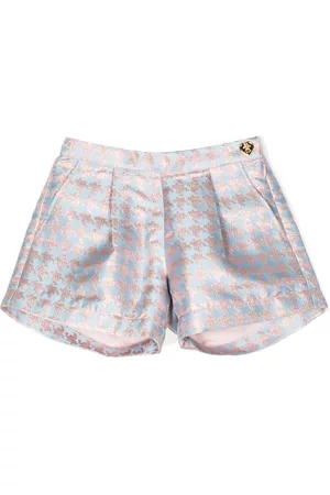 Angels Face Meisjes Shorts - Houndstooth-print metallic shorts