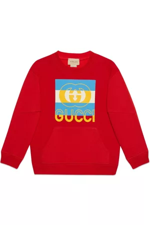 Gucci Sweaters - Logo-print cotton jersey sweatshirt