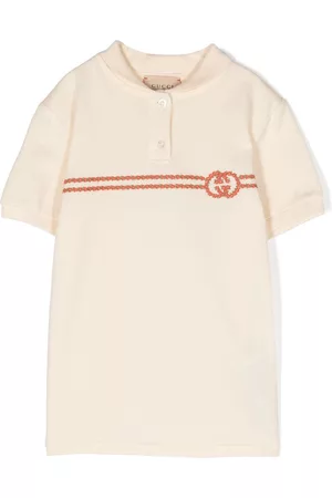 Gucci Meisjes Poloshirts - GG logo-embroidered polo shirt