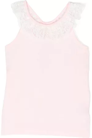 Angels Face Meisjes Tops - Lace-detaling sleeveless top