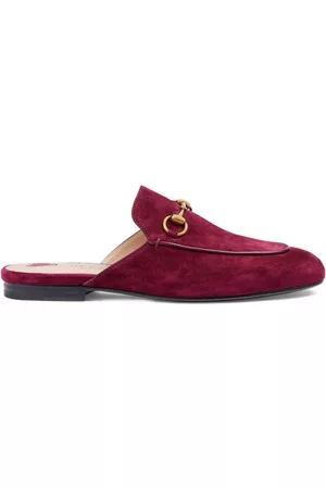Gucci Dames Teenslippers - Princetown suede flat slides