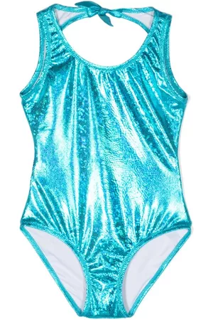 Le pandorine Meisjes Badpakken - Metallic-finish stretch swimsuit