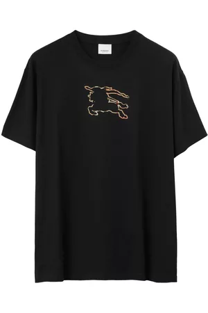 Burberry Heren T-shirts - Equestrian Knight-print T-shirt
