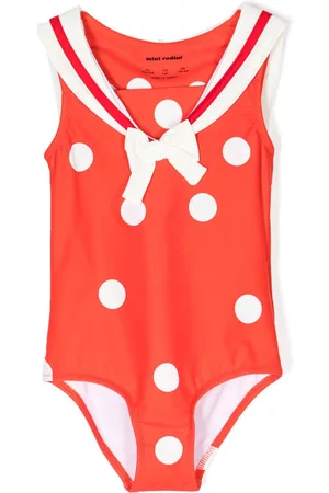 Mini Rodini Meisjes Badpakken - Polka-dot print swimsuit