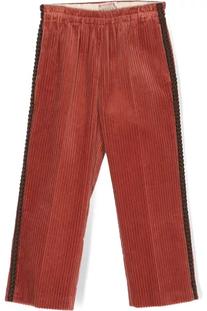 Gucci Broeken - Logo-embroidered cotton trousers