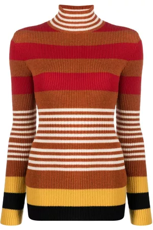 Marni Dames Gebreide truien - Striped virgin wool jumper