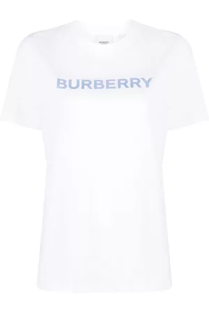 Burberry Dames Geprinte Overhemden - Logo-print cotton T-shirt
