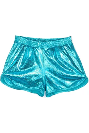 Le pandorine Meisjes Shorts - Metallic-finish holographic shorts