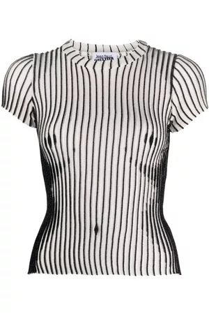 Jean Paul Gaultier Dames Korte mouw - Striped short-sleeve top