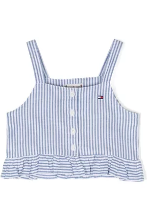 Tommy Hilfiger Meisjes Tops - Logo-embroidered striped tank top