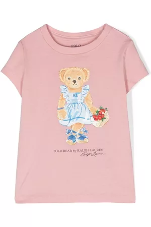 Ralph Lauren Meisjes Poloshirts - Polo Bear-motif cotton T-shirt