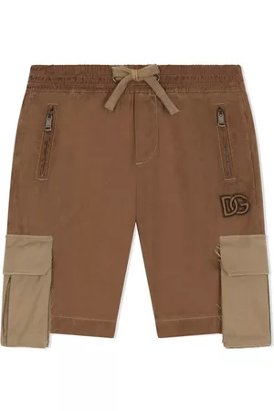 Dolce & Gabbana Jongens Shorts - Patch-pocket drawstring shorts