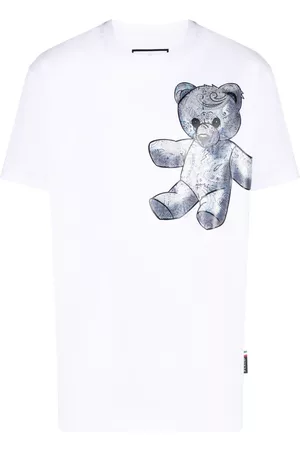 Philipp Plein Heren Teddy vesten - Teddy Bear paisley-print T-shirt
