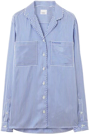Burberry Dames Gestreepte Overhemden - Striped silk pyjama shirt