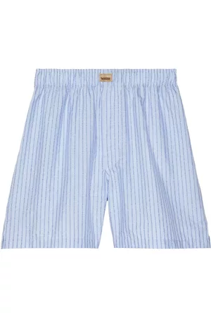 Gucci Dames Shorts - Stripe-print cotton shorts
