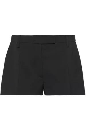 Prada Dames Shorts - Low-rise wool shorts
