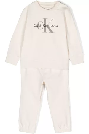 Calvin Klein Trainingspakken - Logo-print cotton tracksuit set