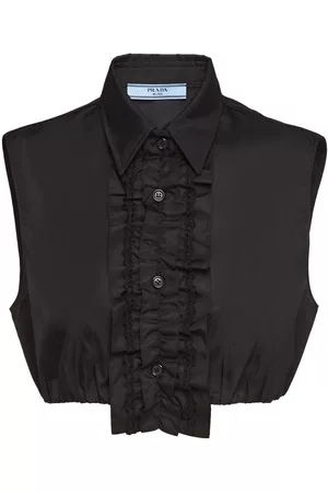 Prada Dames Overhemden - Re-Nylon cropped shirt