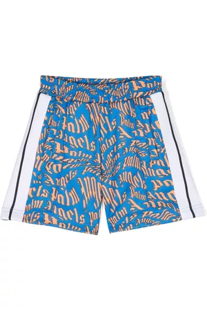 Palm Angels Shorts - Logo-print cotton shorts