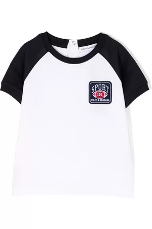 Dolce & Gabbana T-shirts - Logo-patch cotton T-shirt