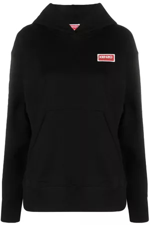 Kenzo Dames Hoodies - Logo-print cotton hoodie