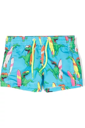 MC2 SAINT BARTH Shorts - Dino-print swim shorts