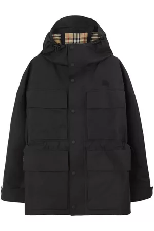 Burberry Heren Parka's - Patch-pocket parka coat