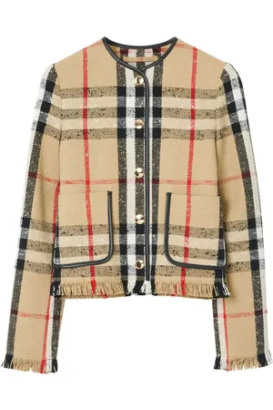 Burberry Dames Donsjassen - Checked bouclé jacket