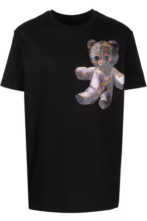 Philipp Plein Heren Teddy vesten - Paisley Teddy Bear cotton T-shirt