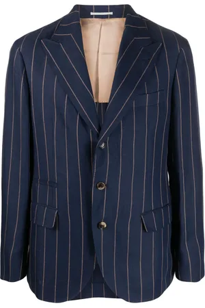 Brunello Cucinelli Pinstriped single