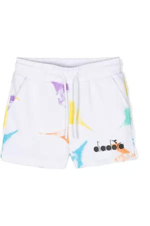 Diadora Meisjes Shorts - Abstract-print cotton shorts