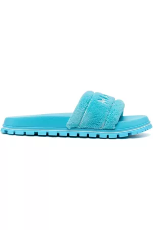 Marc Jacobs Dames Teenslippers - The Terry logo-embroidered slides