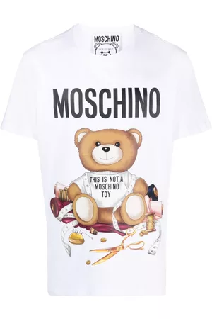 Moschino Heren Teddy vesten - Teddy Bear-print organic cotton T-shirt