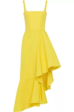 Alexander McQueen Dames Asymmetrische jurken - Asymmetric Drape midi dress